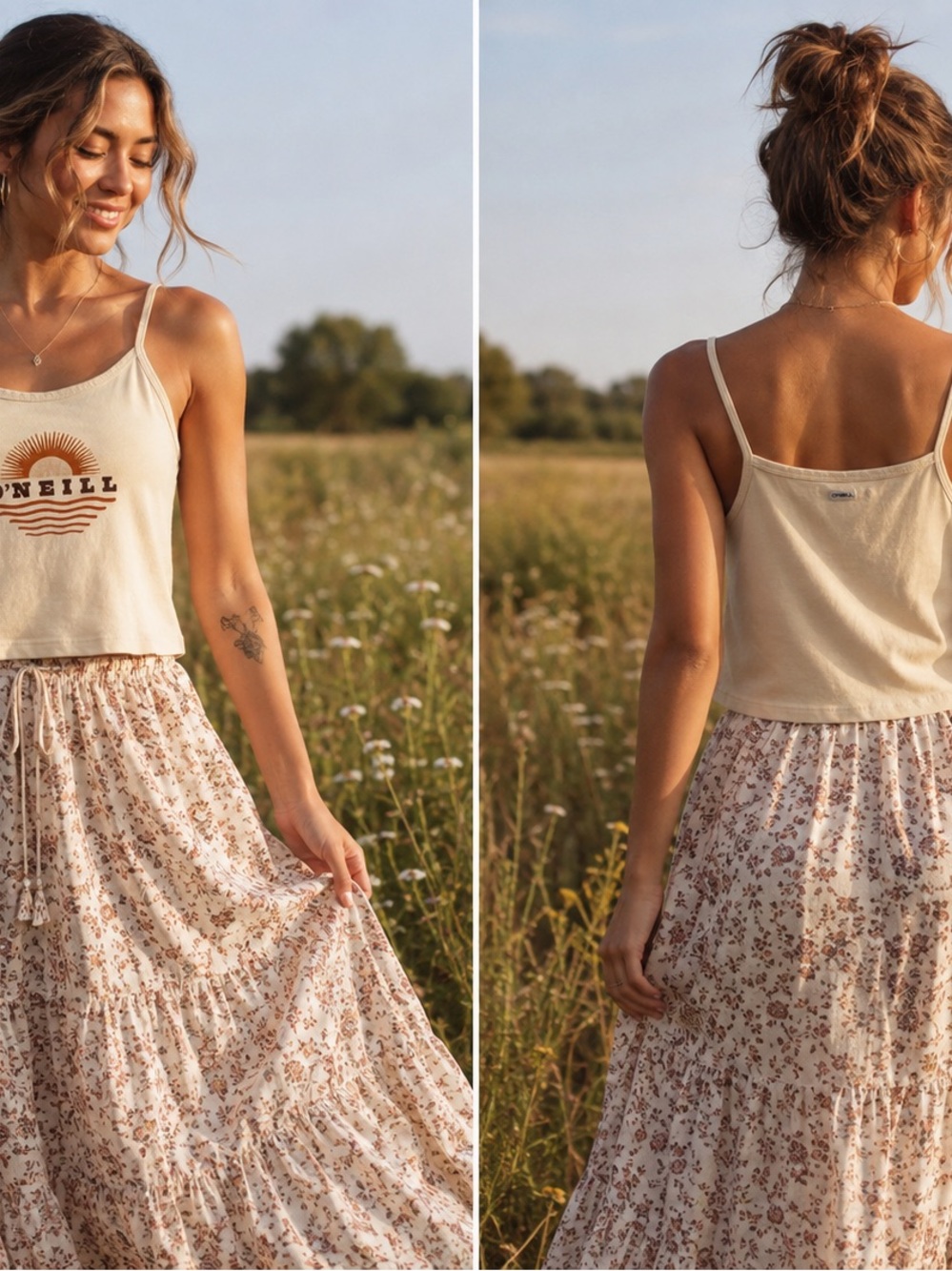 O’Neil Boho Cream Tank Top
